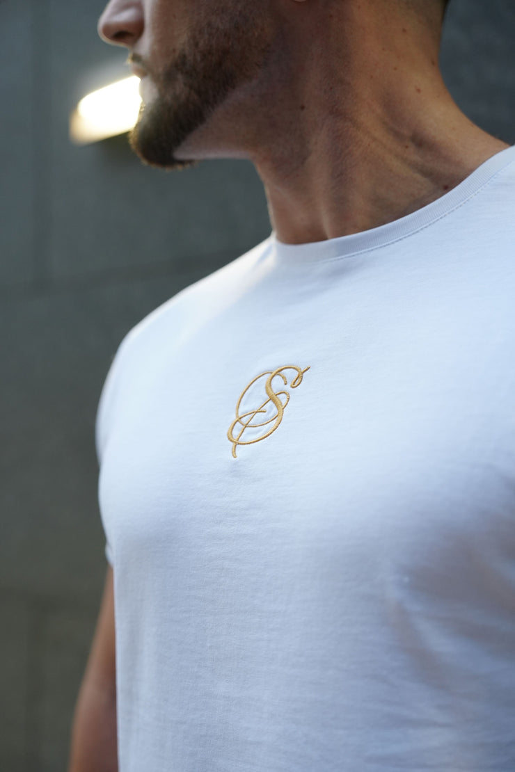 Memphis T-Shirt - White (Gold Logos)