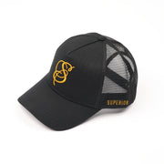 S Trucker Cap - Black & Gold