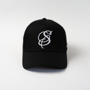 S Baseball Cap - Black & White