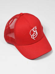S Trucker Cap - Red - Superior Attire